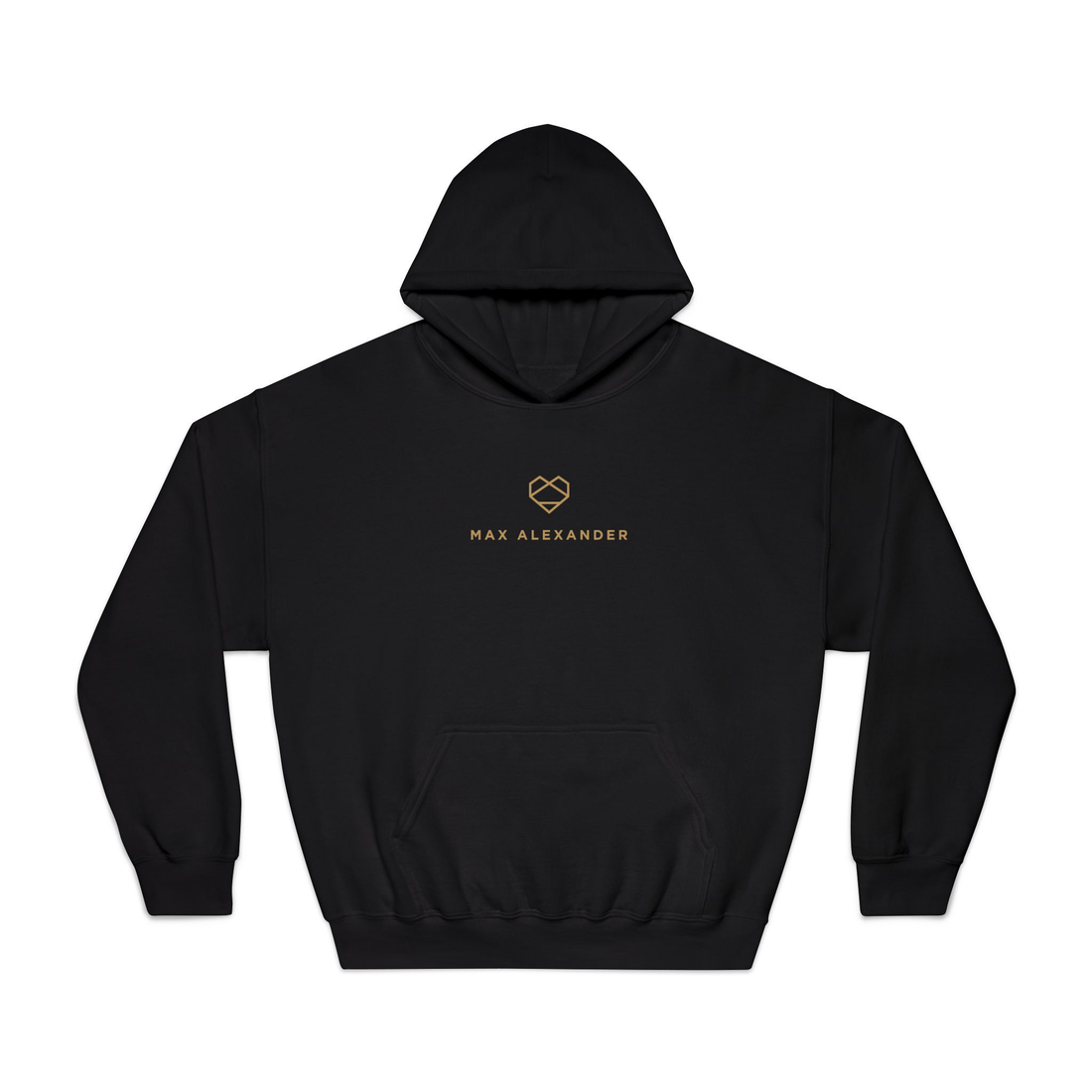 Wings Organic French Terry Black Hoodie