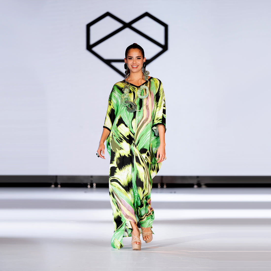 Tropical Green Caftan