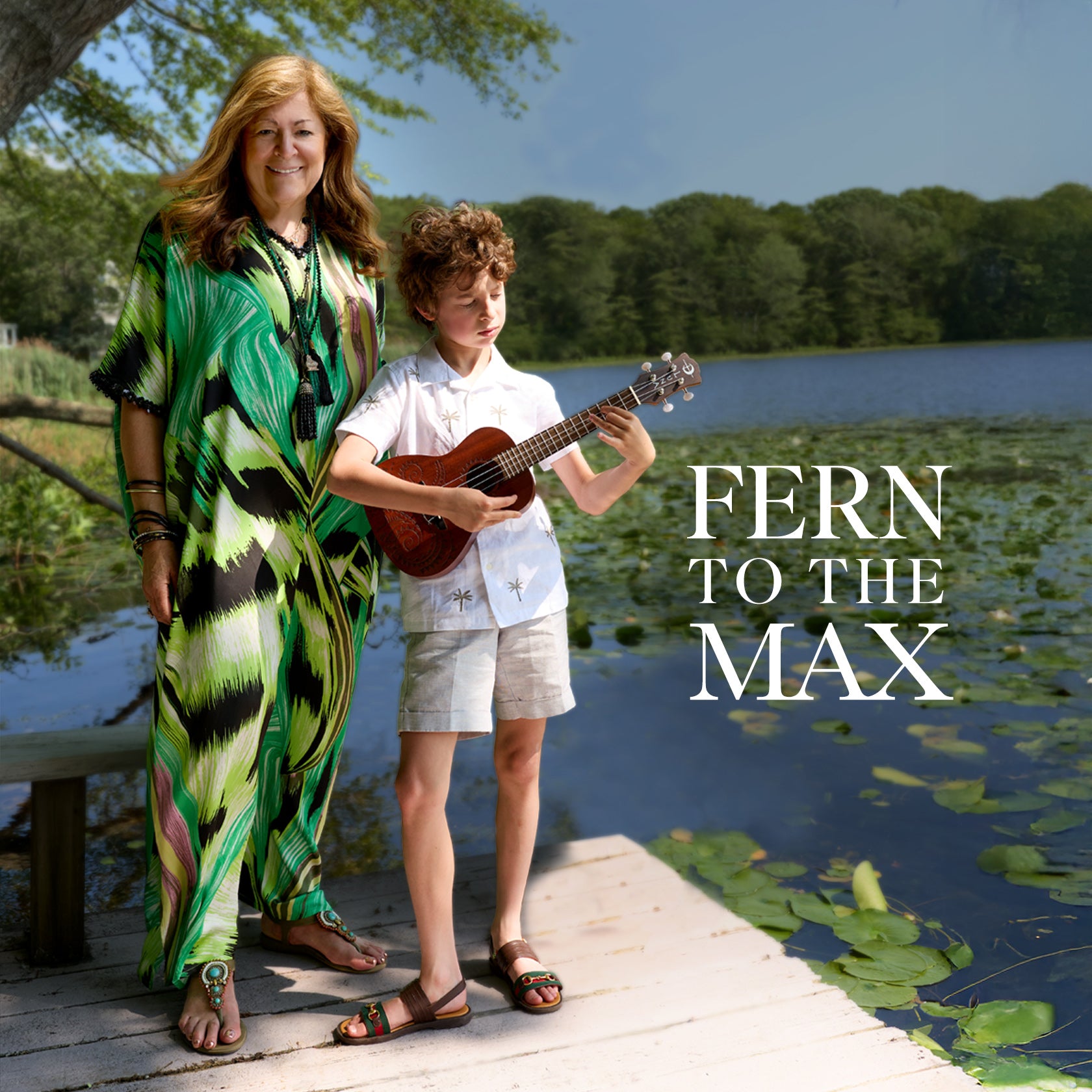 Tropical Green Caftan – Max Alexander