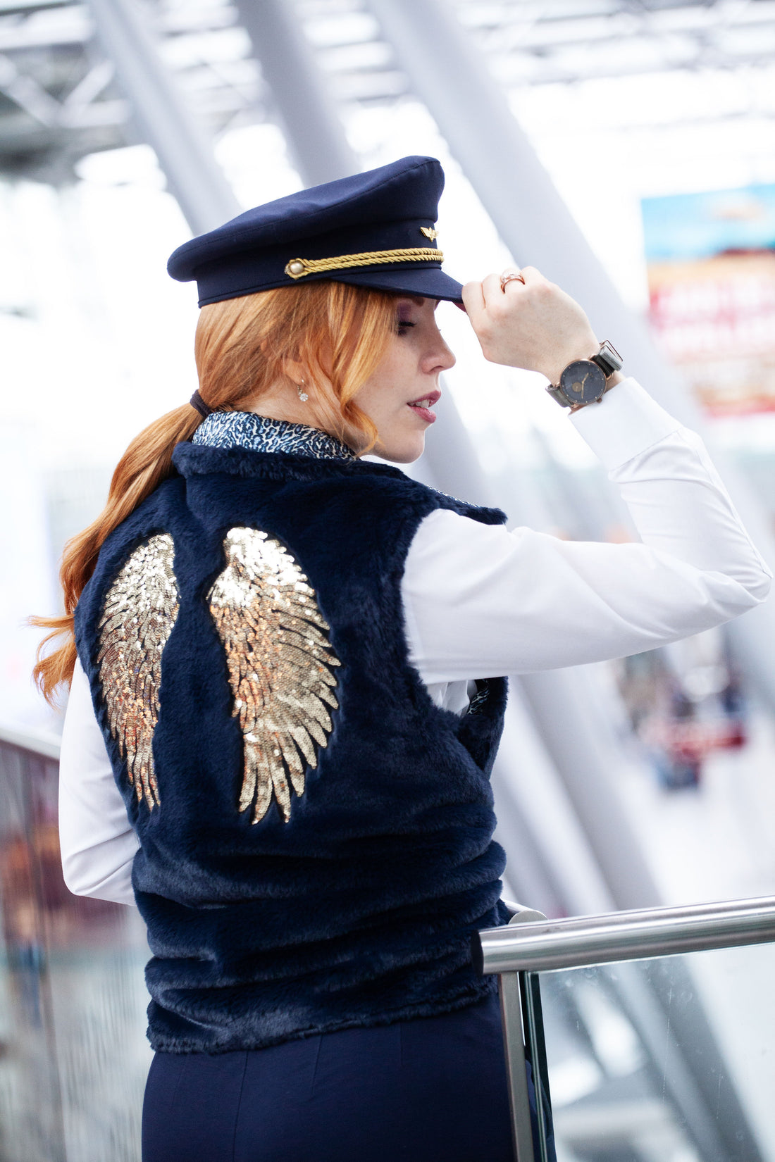 Navy Wings Vest