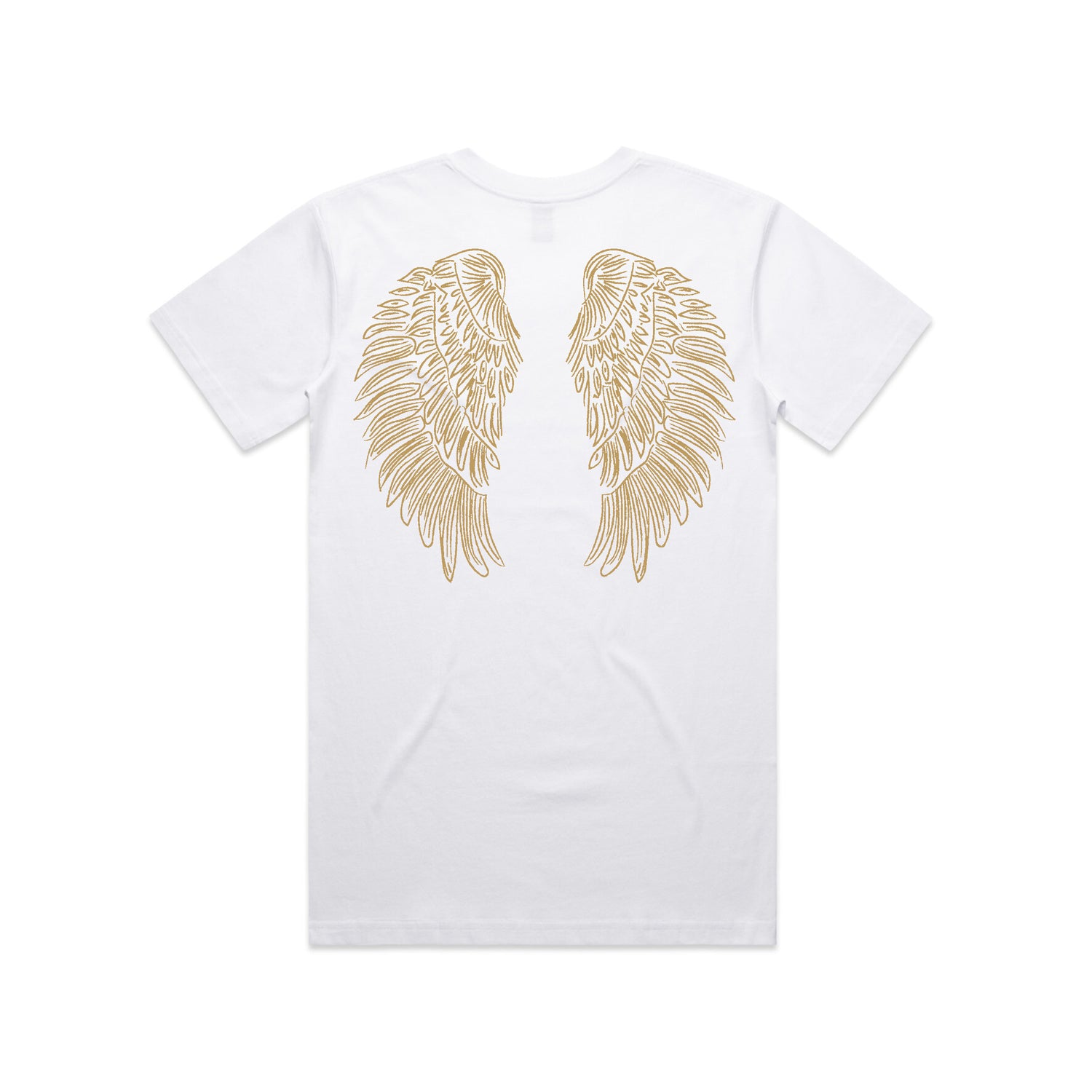 Wings White V-Neck T-Shirt — Women's