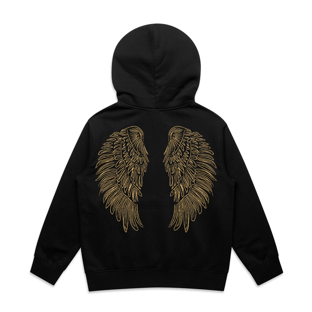 Wings Black Hoodie — Youth