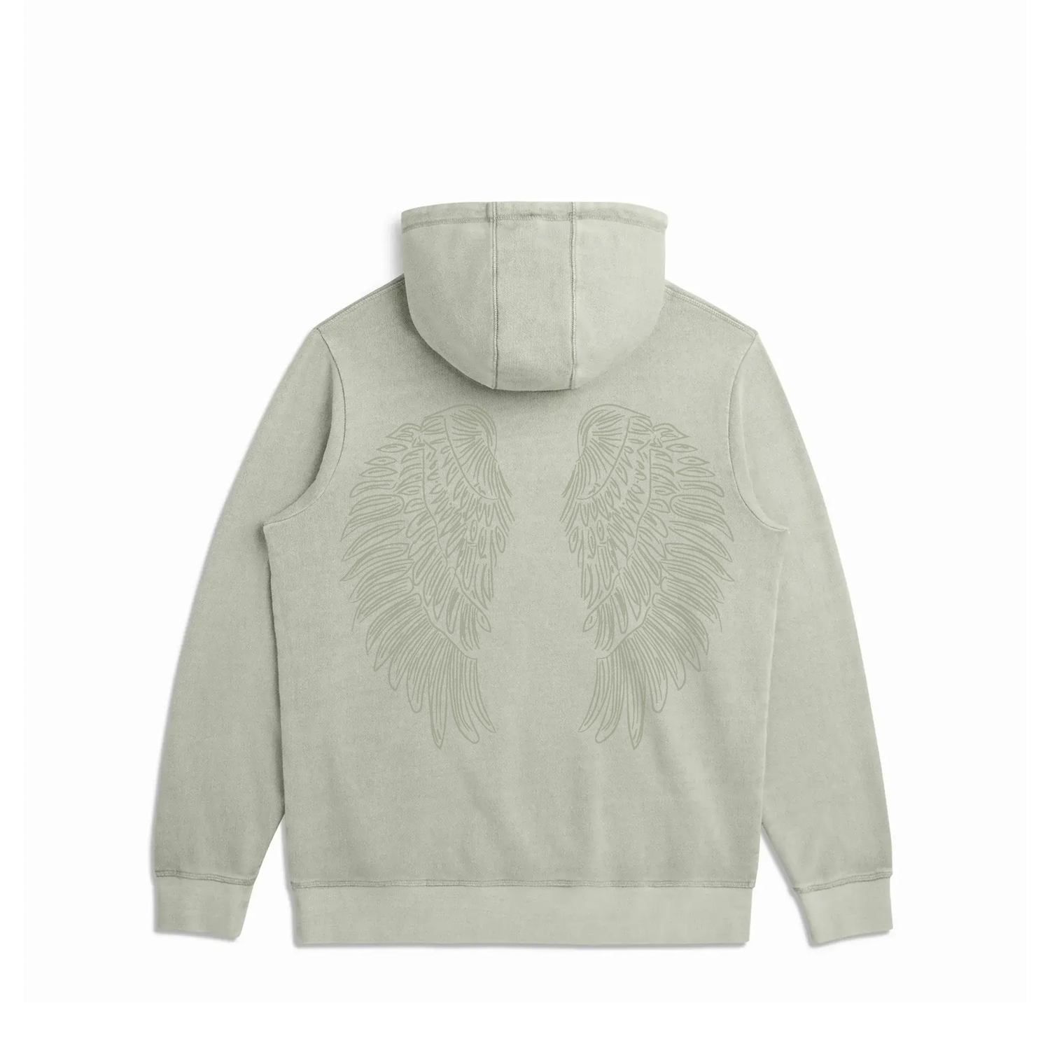 Wings Sage Hoodie — Unisex Organic Cotton French Terry