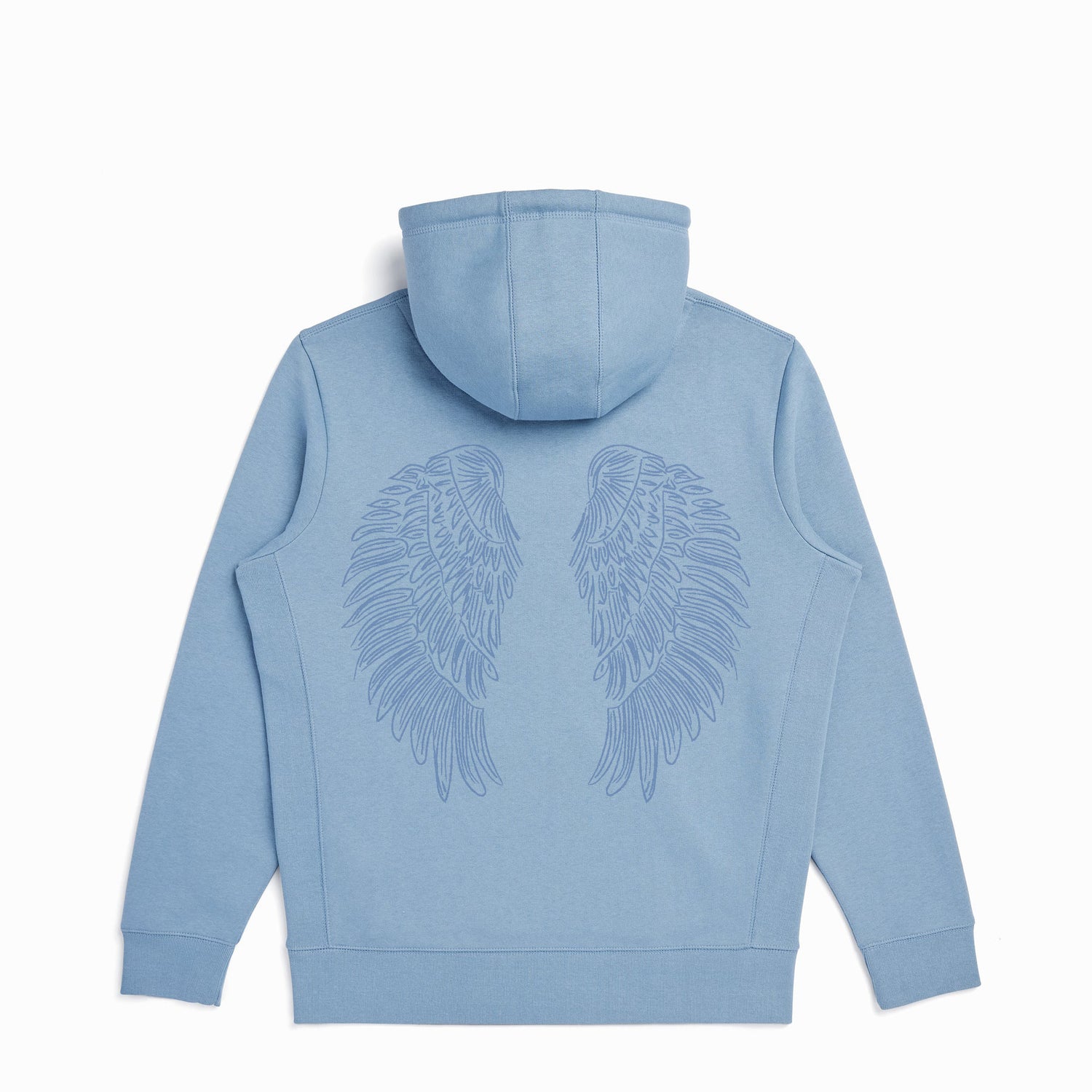 Wings Cloudy Blue Hoodie — Unisex Organic Cotton