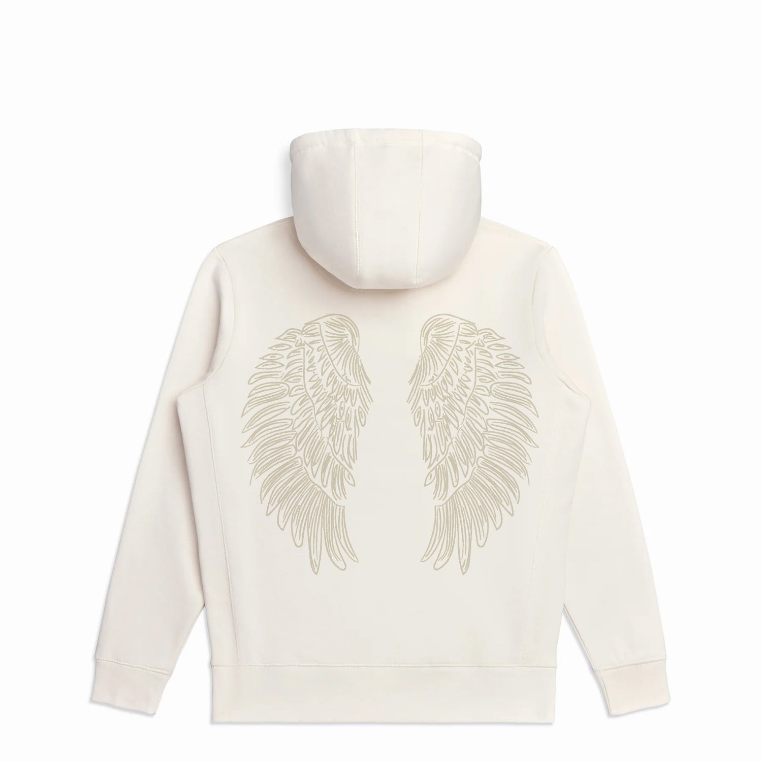 Wings Natural Hoodie — Unisex Organic Cotton