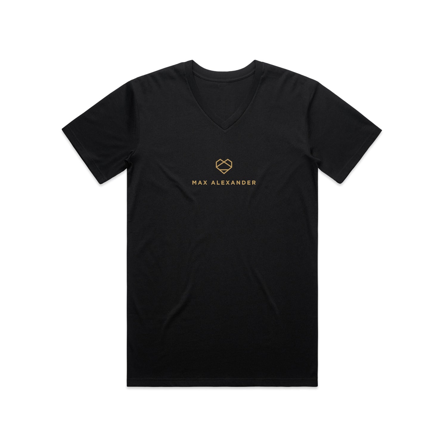 Wings Black V-Neck T-Shirt — Women's