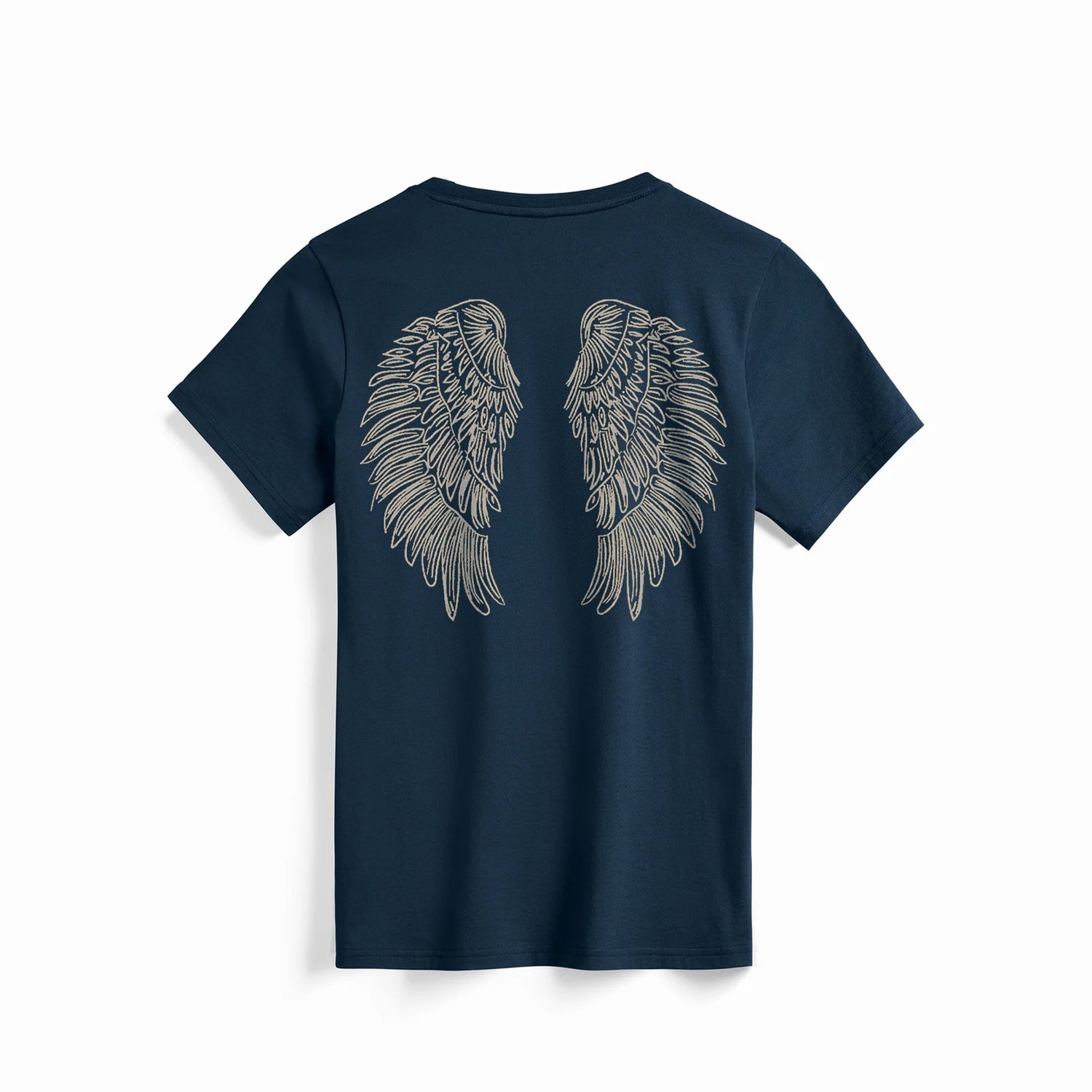 Wings Ocean Navy T-Shirt — Unisex Supima Cotton